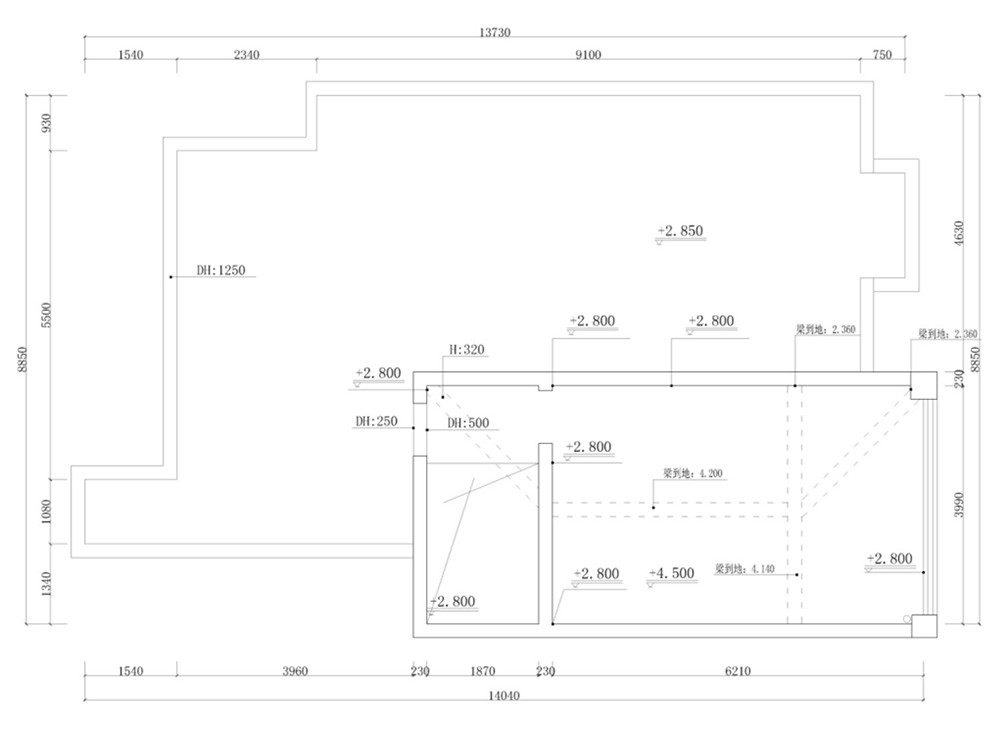 装修案例新中式风格别墅装修效果图-庭院平面图